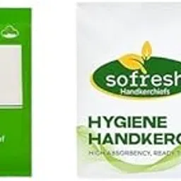 sofresh Men's Handkerchiefs – 100% Pure Cotton Classic Plain Hankies | Soft & Durable Pocket Square Set for Daily Use, Office & Formal Wear image 1