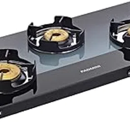 PADMINI Fusion 3 Burner Glass Top Gas Stove (Manual Ignition, Forged Brass Burners – 1 Super Big, 1 Big, 1 Small, Black, Toughened Glass, Heavy Duty Pan Supports, ISI Certified)-picture-40