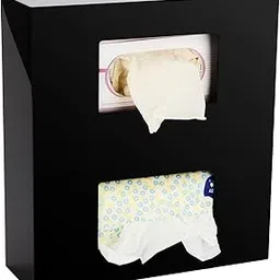 SimplyImagine Black Glove Box Holder Dispenser - Double Side Loaded Clear Acrylic Rack for Medical, Latex, Rubber, Nitrile, Exam, Disposable Glove Boxes, Gloves NOT INCLUDED-picture-11