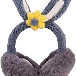 Winter Warm Earmuffs Headband Cute Comfortable Adjustable for Women Girls Blue Womens Accessories | Hats-image-26