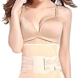 Rockfieln Postpartum/Maternity/Abdominal/Pregnancy Belt After Delivery,Waist & Body Slimming Shapewear Tummy Reduction (Beige)-picture-32