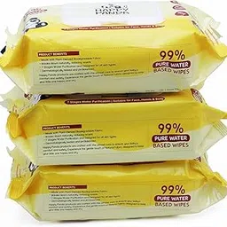 Baby Wet Wipes (Pack of 3) 216 wipes 99% Pure Water-Based, Enriched with Almond Oil, Sunflower Seed & Calendula. Biodegradable, Alcohol-Free, Fragrance-Free, Dermatologically Tested, Extra Thick (3x)-image-77