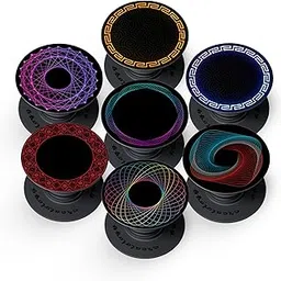 creatology® Pop-Socket POP Grip – Compatible with Samsung, iPhone, ONEPLUS & More Phone Cases – Anti-Drop, One-Handed Use, Phone Stand (Pack of 1) (Texture)-picture-13