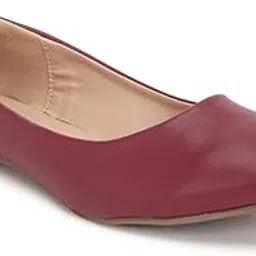 allen solly Women Maroon Casual Ballerinas-picture-13