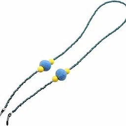 saz dekor Colorful Bead Eyeglass Sunglasses Cord Holder Necklace Eyewear Lanyard Blue|Sunglass For Woman With Storage Box, Trending, Stylish & Durable Sunglasses, Lightweight Large Frame for Woman|-picture-15
