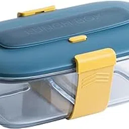 Merishopp Glass Food Storage Container with Airtight Lids for Workplaces Dark Blue-picture-61