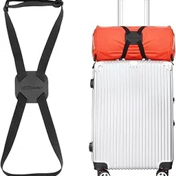 guanjunx Luggage Straps Bag Bungees for Add a Bag Easy to Travel Suitcase Elastic Strap Belt, Black, M-Black-picture-42