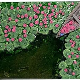 MemoryTrain Lake of Lilies | Handcrafted Kerala Backwater Sculpture | Resin Wall & Table Decor | Nature-Inspired Home Accent | Artistic Water Lily & Boat Scene | Symbol of Hope and Harmony-picture-18