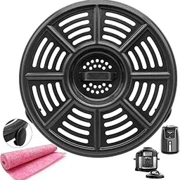 Air Fryer Replacement Parts Crisper Plate for Ninja, 8.2 inch 4QT Premium Round air Fryer Tray Grill Pan Plate Accessories with Rubber Feet, Dishwasher Safe-picture-41