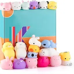 Mochi Squishy Toys 20PCS Animal Mini Squishies Kawaii Party Favors for Kids Cat Unicorn Squishy Squeeze Stress Relief , Random-picture-11