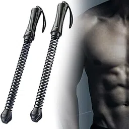 MERISHOPP Ropeless Battle Rope Portable Premium for Working Out Office Muscle Building 2 Piece | Sports Equipment | Outdoor Sports Gear | Exercise Gear-image-20