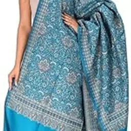 manra Women Ladies Kashmiri Wool Heavy Jaal Design Warm and Soft Shawl [SIZE:40X80 Inches] (THICK JAAL SHAWL 865) image 1