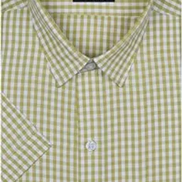 accox Men's Breathable Cotton Half Sleeves Regular Fit Checkered Formal Shirt for Men (GCR337)-picture-65