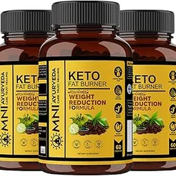 Omni Ayurveda Keto Fat Burner Capsules For Men And Women With Garcinia Cambogia, Green Coffee Beans and Green Tea Extract Weight Loss, Boost Digestion & Metabolism (3) image 1