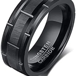 asma jewel house Tungsten Carbide 8mm Wide Wedding Ring for Men & Boys-picture-13
