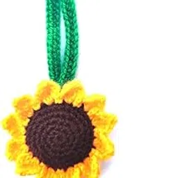 Handmade Crochet Sunflower Decorative Art, Artisanal Floral Home Decor-picture-15