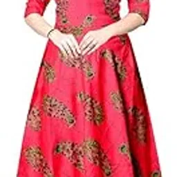 mudrika Women's Rayon Digital Printed Anarkali Long Gown Multicolour-picture-17