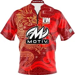 Logo Infusion I AM Bowling Jersey Short Sleeve Sash Collar 2086-MT Made in USA Motiv-picture-28