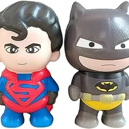 Fortune Pearl Super Hero DC Cartoon Character Squishy Action Figure Toy Squeeze Toy,Pretend Play Toys Squeeze it and get Back to Normal Foam Toys 2pc, 3+ Age-picture-29