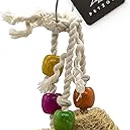 PETZOO Creative Chewable Mesh Hanging Toy for Birds, Macaw, African Grey, Parrot, Alexandrine, Budgies, Hamster Cage Accessories, Resting Toy & Wooden Training Aid for Bird & Parrots-picture-21