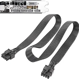 F FABOBJECTS® VGA Pcie Cable - 8-Pin Adapter Cable,VGA Graphics Extension Cable, Graphics Card Cable For 8 Pin 8P To 6+2P Flat-image-56