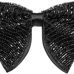 axlon Mens Navy Blue Embroidery Work Handmade Bow tie for Men (BEM_14)-picture-30