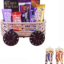 SFU E Com Creamy Caramel Chocolate Cart| Diwali Chocolate Gift | Premium Diwali Elephant Diya with Chocolate Hamper | Chocolate Gift Hamper | 1573-picture-24