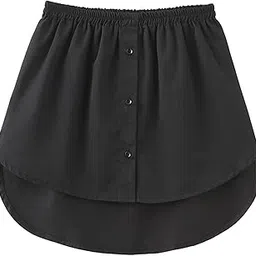 MIPPO® Shirt Extender for Women Adjustable Layering Fake Top Lower Sweep Shirt Half Length Skirt-picture-55