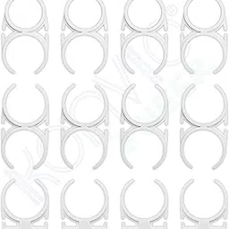 Konvio Neer Plastic RO Water Purifier Clamps and Clips, compatible with all Water Purifier, 12-Pcs(2.5"-2" x 4, 2.5"-2.5" x 4 and C-2.5" x 4) with Screw, White-picture-27