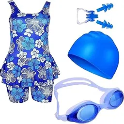 JMT Wear Swimming Kit for Girls | Swimming Costume, Goggles, Swim Cap, Nose Clip, Ear Plugs | Accessories for Swimming| Complete Swimwear Swimsuit Set for Girls of All Ages-picture-10
