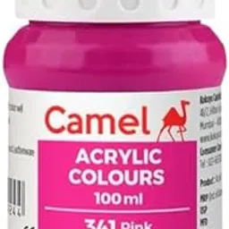 TIC TAC TOC Acrylic Colour 100ML - Versatile, Permanent, and Skin-Friendly Paint for Multiple Surfaces | (Pink 341)-picture-25