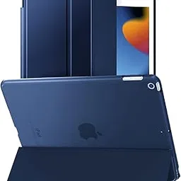 ProElite Smart Flip Case Cover for Apple iPad 9.7 inch Air 1 Air 2 5th/6th Generation Translucent Back, Dark Blue-picture-67