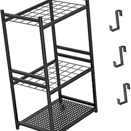 TRENDIVIBE Garden Tool Organizer 3 Tier Garage Tools Storage Stand for Lawn Brooms Shed-image-53