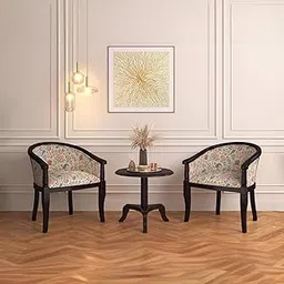 Urban Ladder Florence Armchair- Finish -Mahogany, Color-Calico Floral-image-58