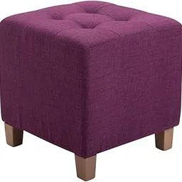 WellHouze Multifunctional Vanity Stools Velvet Footstool Ottoman Shoe Changing Stool Makeup Stool Footrest Seating Stool Small Pouf Ottoman Stool for Living Room Bedroom Dressing Stool (1, Purple)-image-18
