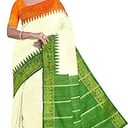 jayarghya fashion Madurai Cotton Womens Saree With Contrast Blouse Piece-picture-58
