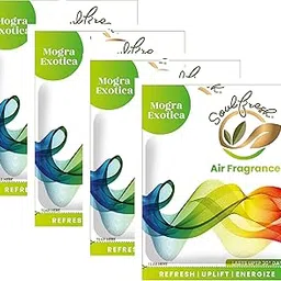 SOULFRESH Air Pocket Mogra Exotica (Potency of Peace & purity) 10g each (Pack of 4) freshness for bathroom Toilet & car Fragrance room fresheners long lasting scent upto 30 days-picture-11