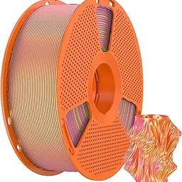 Brahma Lab Premium Silk PLA+ Dual Colour 3D Printer Filament 1.75mm – 1kg Spool – Exclusive for Bambu Lab 3D Printers, 3D Farms & Rapid Prototyping. (Pink+Gold)-image-61
