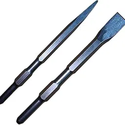 SK Traders 17 x 280 SDS-Plus Chisel Set – Flat & Pointed Combo for Concrete Demolition (2 Pcs.)-picture-56