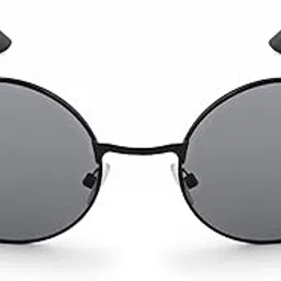 joker & witch Joker and Witch Dusk Round Black Frame Sunglasses-picture-14