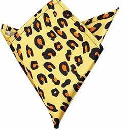 blacksmith Leopard Ochre Printed Pocket Square-picture-17