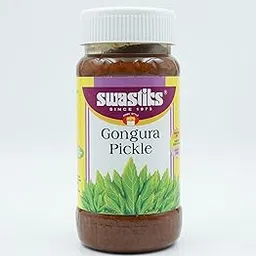 Swastiks Pickle - Gongura Pickle , 300g Jar | Home Made Syle Pickle-picture-23