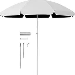 ATORSE Small Patio Umbrella 5.6Ft Heavy Duty Portable Market Umbrella for Park Lawn White|Home & Garden|Yard, Garden & Outdoor Living|Garden Structures & Shade|Umbrellas-image-15