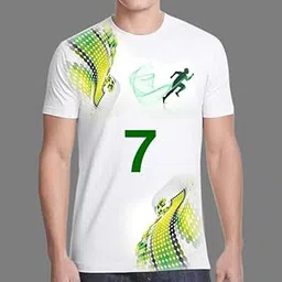 Trendy Polyester T-Shirt for Men| Casual & Everyday Wear | Size-M Multicolor image 1