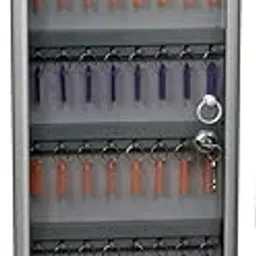 LEPOSE Heavy Duty Key Manager, KeyHolder-Wall Mounted Key Chain Holder Board/Box (48 Keys Holder) (12 Inch * 30 Inch) (Silver)-picture-28