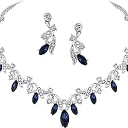 atasi international Crystals Alloy Necklace Set with Earrings for Women | Perfect Jewellery Set for Parties, Weddings, and Festivals | Ideal Gift for Birthday, Anniversary and Special Occasions-picture-13