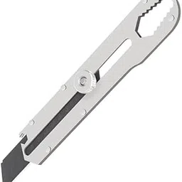 Stainless Steel Pocket Multifuctional Utility Knife For Box Cartons & Paper Cutter, Plus 10 Replacement Blades Free Blades-image-64