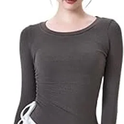 Women's Contrast Slim Fit Top Long Sleeve Round Neck Comfortable fit top-image-0