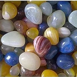Color Stone Multicolour Onyx Pebble Stones for Decorative Aquarium Vase Fillers Garden & Home Decor (1 Kg)-image-19