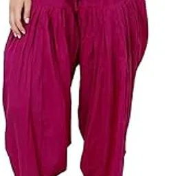 abrav Woman's Plain Cotton Salwar Free Size || Plain Patiala || SEMI Patiala Pants || Solid Cotton || Patyiala-picture-24